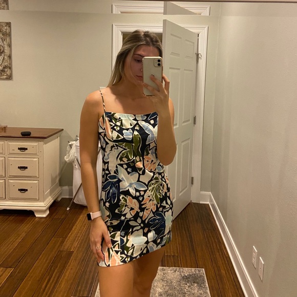 Floral mini dress - Picture 1 of 2